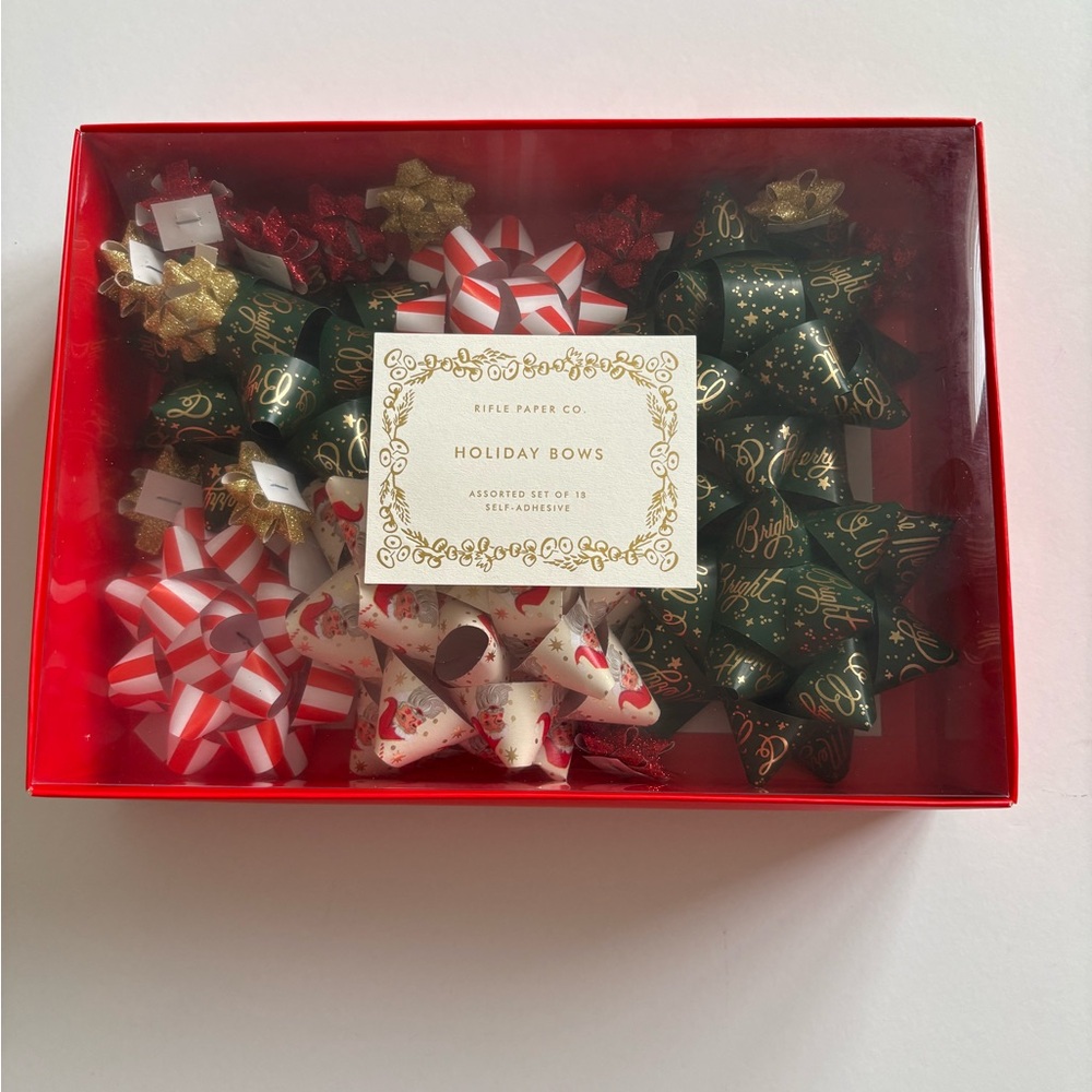 Rifle Paper Co. Holiday Bow Set NIP